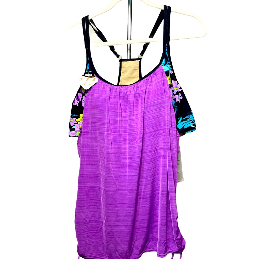 ZeroXposur sun smart 2-1 built in sports bra w